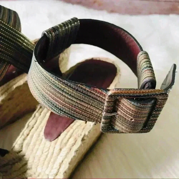 Vince Espadrilles Wedges Sandals Shoes Sz 9 - Picture 3 of 8